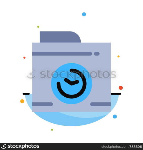 Camera, Image, Big Think Abstract Flat Color Icon Template