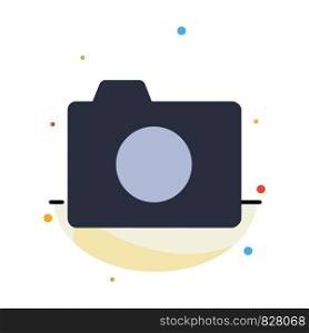 Camera, Image, Photo, Basic Abstract Flat Color Icon Template