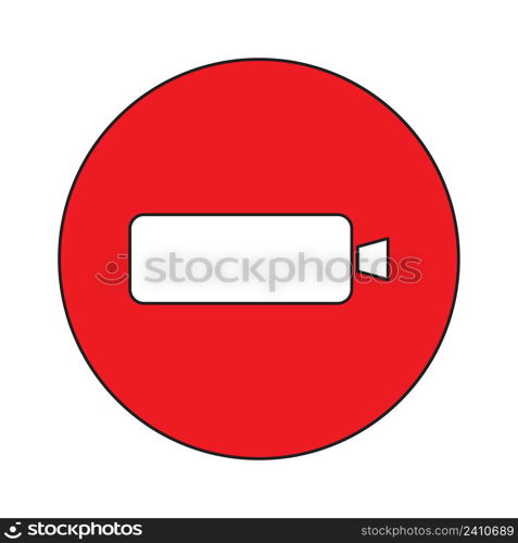 Camera in red circle. Icon symbol ban. Sign forbidden. Vector illustration. stock image. EPS 10. . Camera in red circle. Icon symbol ban. Sign forbidden. Vector illustration. stock image.