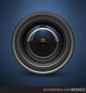 Camera lens. Camera lens isolated on white background