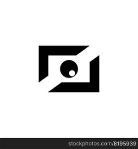 camera lens icon logo vektor template