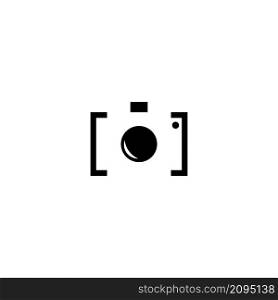 Camera lens icon vector illustration logo design.
