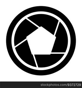 camera lens icon vector template illustration logo design
