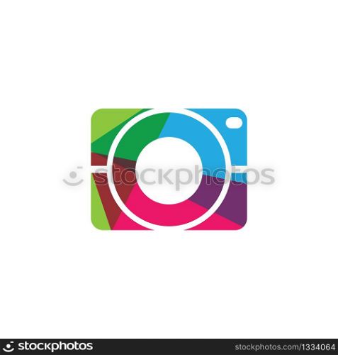 Camera logo creative vector icon illustration design
