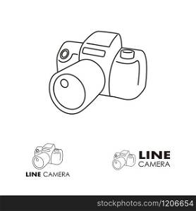 Camera logo design concept related to photographer studio