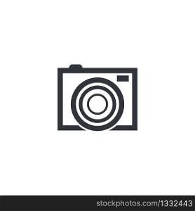 Camera logo template vector icon