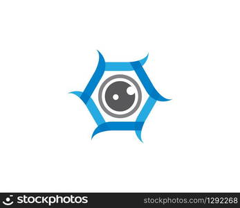 Camera logo template vector icon illustation design