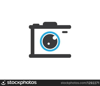 Camera logo template vector icon illustation design