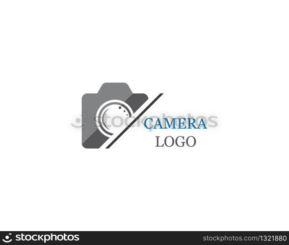 Camera logo template vector icon illustation design