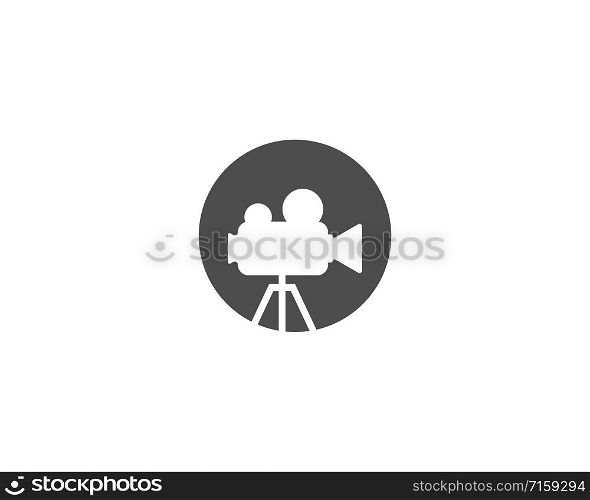 Camera Movie logo vector template