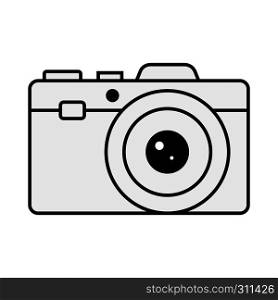 Camera or camera icon in flat style