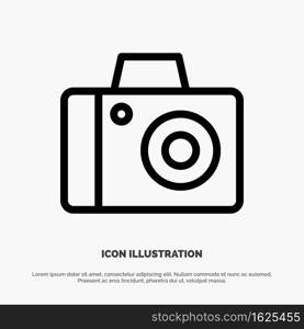 Camera, Photo, Studio Line Icon Vector