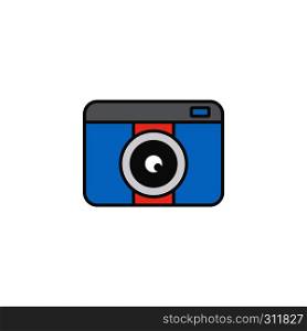 camera photography application icon flat vector art. camera photography application icon flat vector
