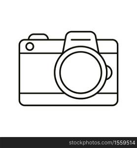 Camera photography logo. Retro outline camera vector icon design template. Vector EPS10.. Camera photography logo. Retro outline camera vector icon design template.