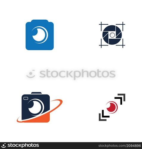 camera photography logo set design template