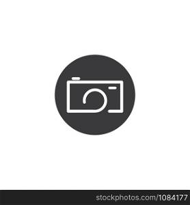 Camera Photography logo template vector icon illustration design