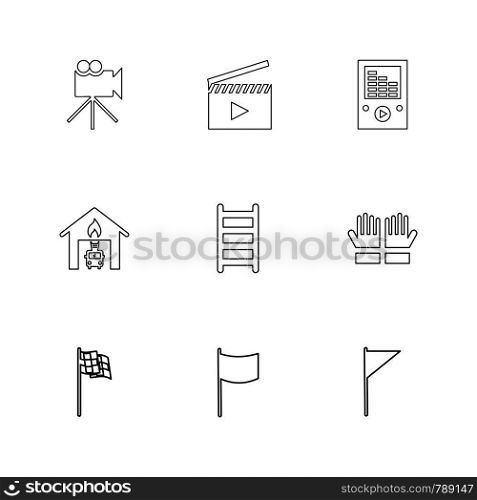 camera , recorder , ladder , mp4 player , seo , technology , internet , flags , computer , icon, vector, design, flat, collection, style, creative, icons , ui , user interface , cart , shopping , online ,