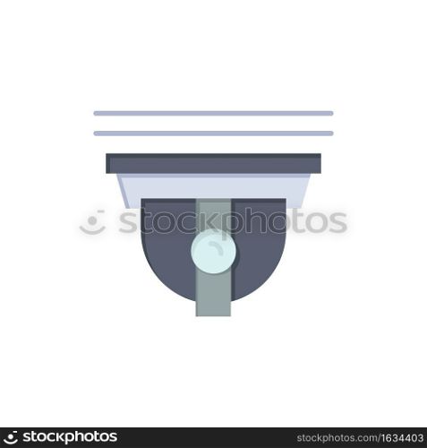 Camera, Security, Secure, Cam  Flat Color Icon. Vector icon banner Template