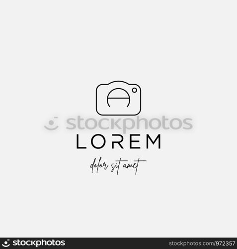 Camera Shutter logo Design Vector Illustration. Camera Shutter logo Design Vector Illustration Icon