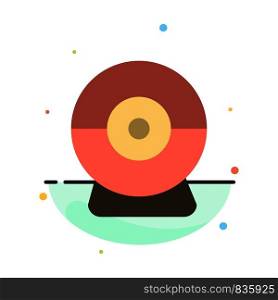 Camera, Webcam, Security Abstract Flat Color Icon Template