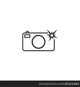 Camera with flash icon. Professional paparazzi concept. Photo shot light. Photography process. Vector illustration. EPS 10. Stock image.. Camera with flash icon. Professional paparazzi concept. Photo shot light. Photography process. Vector illustration. EPS 10.