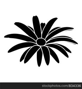Camomile flower icon. Simple illustration of camomile flower vector icon for web. Camomile flower icon, simple black style