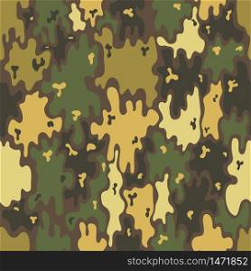 Camouflage pattern. Design element for poster, clothes decoration, card, banner. Vector illustration