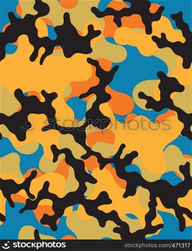 Camouflage pattern.Seamless army wallpaper.Military design.Abstract camo design.Digital paper. Repeating camouflage background.Fashionable.Printable art.Colorful vector illustration.