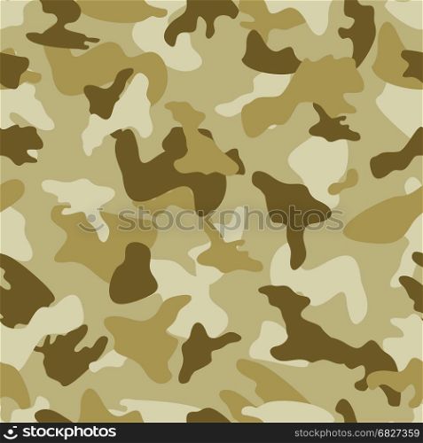 Camouflage seamless color pattern. Army camo clothing background. Vector illustration.. Camouflage seamless color pattern