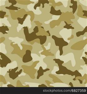 Camouflage seamless color pattern. Army camo clothing background. Vector illustration.. Camouflage seamless color pattern