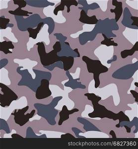 Camouflage seamless color pattern. Camouflage seamless color pattern. Army camo clothing background. Vector illustration.