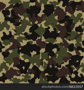 Camouflage seamless pattern vector image