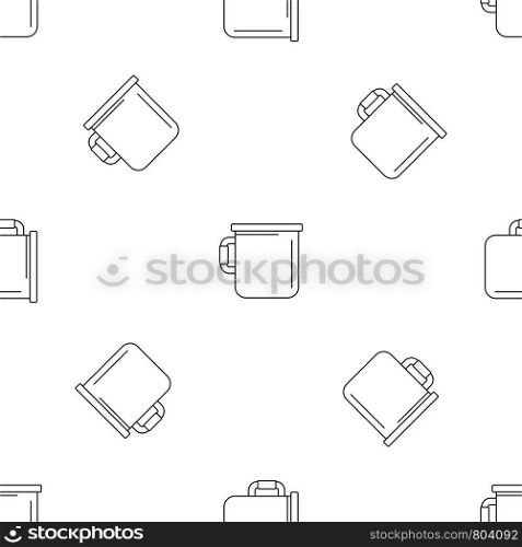 Camp cup icon. Outline illustration of camp cup vector icon for web design isolated on white background. Camp cup icon, outline style