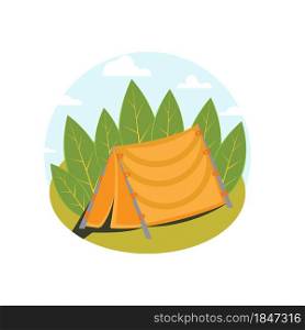 Camp element Vector icon design illustration Template