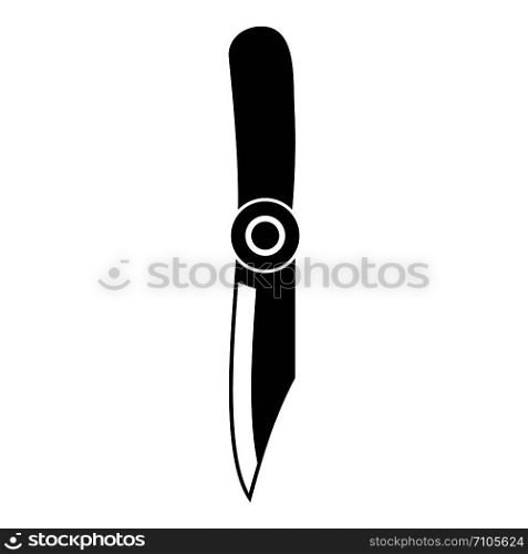 Camp knife icon. Simple illustration of camp knife vector icon for web design isolated on white background. Camp knife icon, simple style
