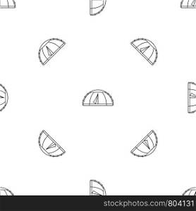 Camp round tent icon. Outline illustration of camp round tent vector icon for web design isolated on white background. Camp round tent icon, outline style