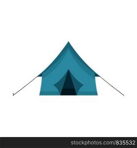 Camp tent icon. Flat illustration of camp tent vector icon for web isolated on white. Camp tent icon, flat style