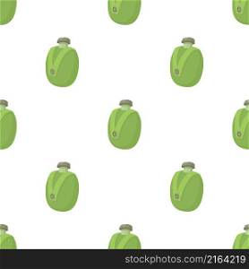 Camp water bottle pattern seamless background texture repeat wallpaper geometric vector. Camp water bottle pattern seamless vector