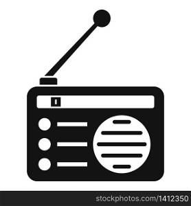 Campaign radio icon. Simple illustration of campaign radio vector icon for web design isolated on white background. Campaign radio icon, simple style