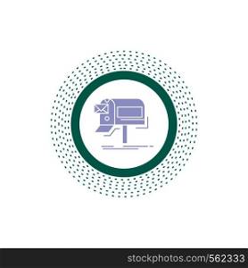 campaigns, email, marketing, newsletter, mail Glyph Icon. Vector isolated illustration. Vector EPS10 Abstract Template background