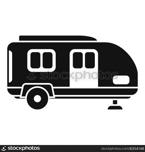 Camper caravan icon simple vector. Car auto. Bus van. Camper caravan icon simple vector. Car auto