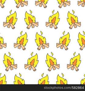 campfire flame seamless pattern textile print