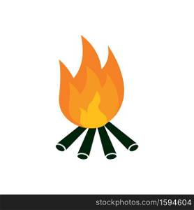 Campfire graphic design template vector isolated illustration. Campfire graphic design template vector isolated