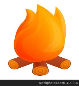 Campfire icon. Cartoon of campfire vector icon for web design isolated on white background. Campfire icon, cartoon style
