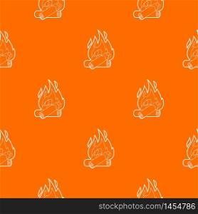 Campfire pattern vector orange for any web design best. Campfire pattern vector orange