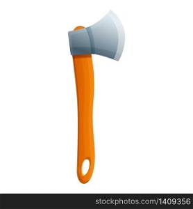 Camping axe icon. Cartoon of camping axe vector icon for web design isolated on white background. Camping axe icon, cartoon style