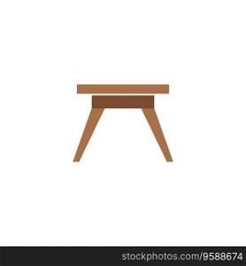 Camping table Icon Vector. Flat color symbol. Camping table Icon Vector