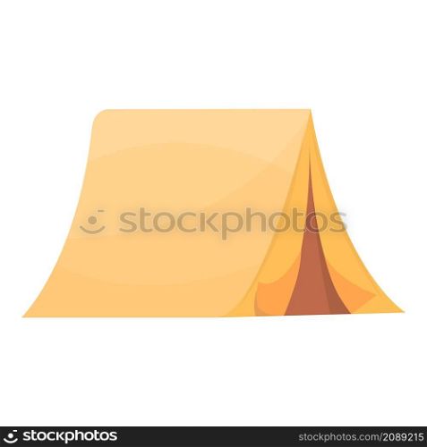 Camping tent icon cartoon vector. Camp tourist. Summer travel. Camping tent icon cartoon vector. Camp tourist