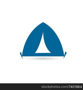 Camping tent icon sign symbol for design