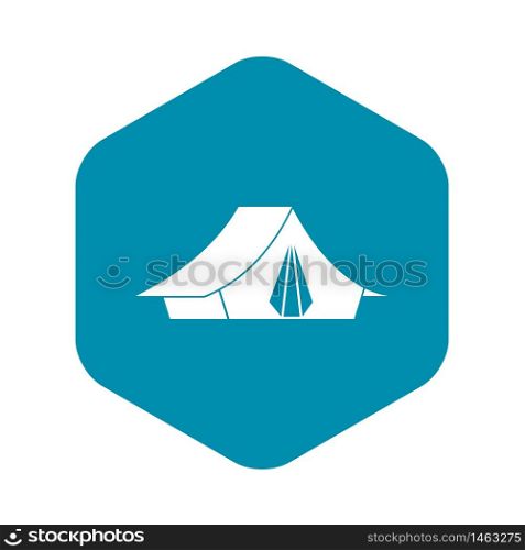 Camping tent icon. Simple illustration of camping tent vector icon for web. Camping tent icon, simple style